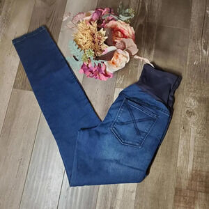 Old Navy Dark Wash Maternity Jeans Size 6 EUC